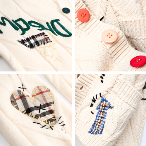 W&W Mode | Strickjacke Damen Weinlese Kleidungsstil