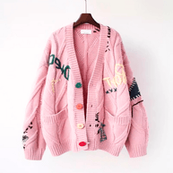 WW | Strickjacke Damen Weinlese Kleidungsstil