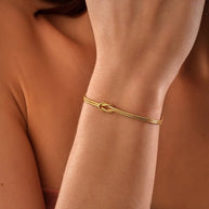 WW | Minimalistische Armreif Liebesknoten