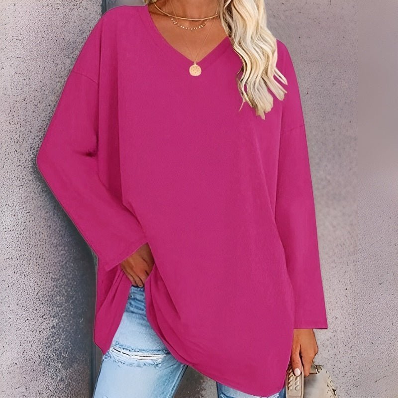 WW | Oversized V-Ausschnitt Pullover für Damen