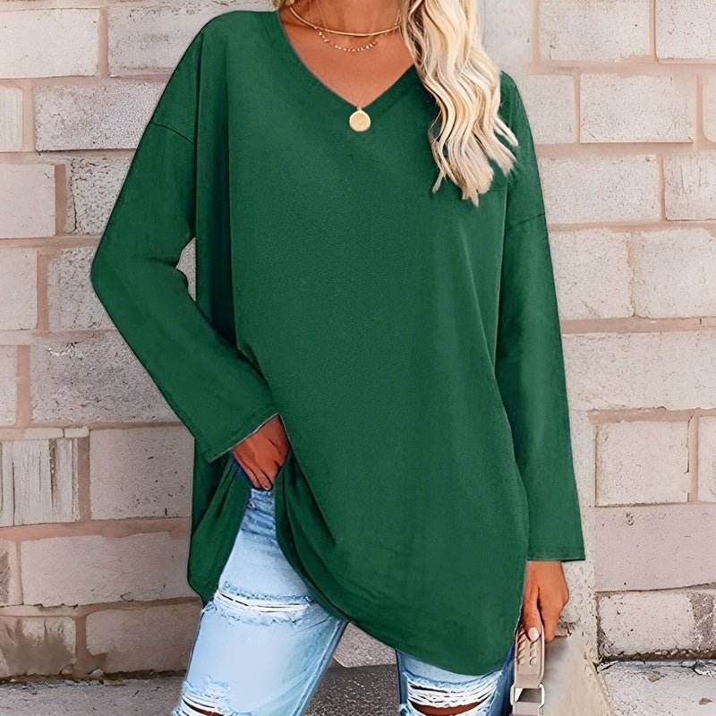 WW | Oversized V-Ausschnitt Pullover für Damen
