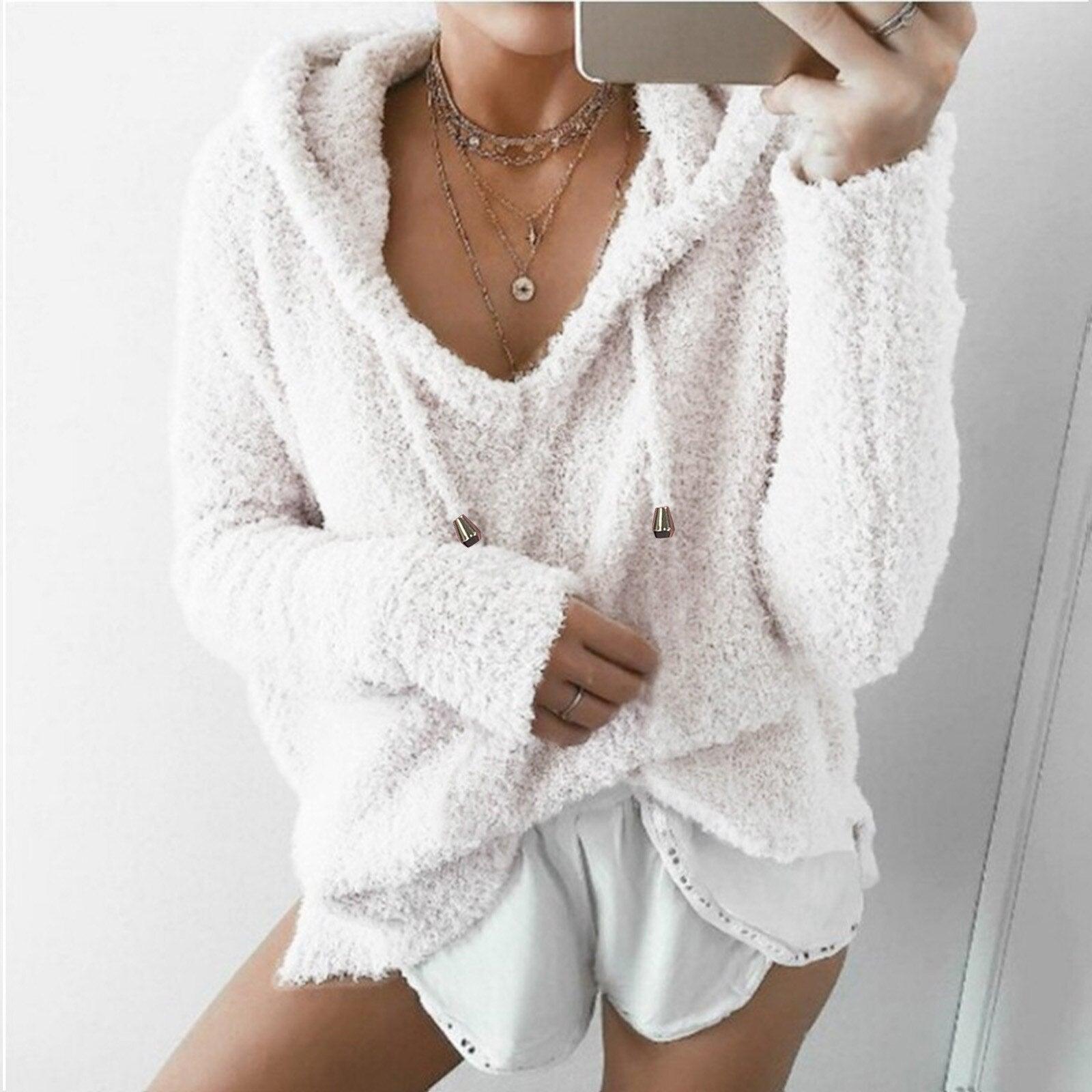 WW | Sweater - Damen Teddy Hoodie