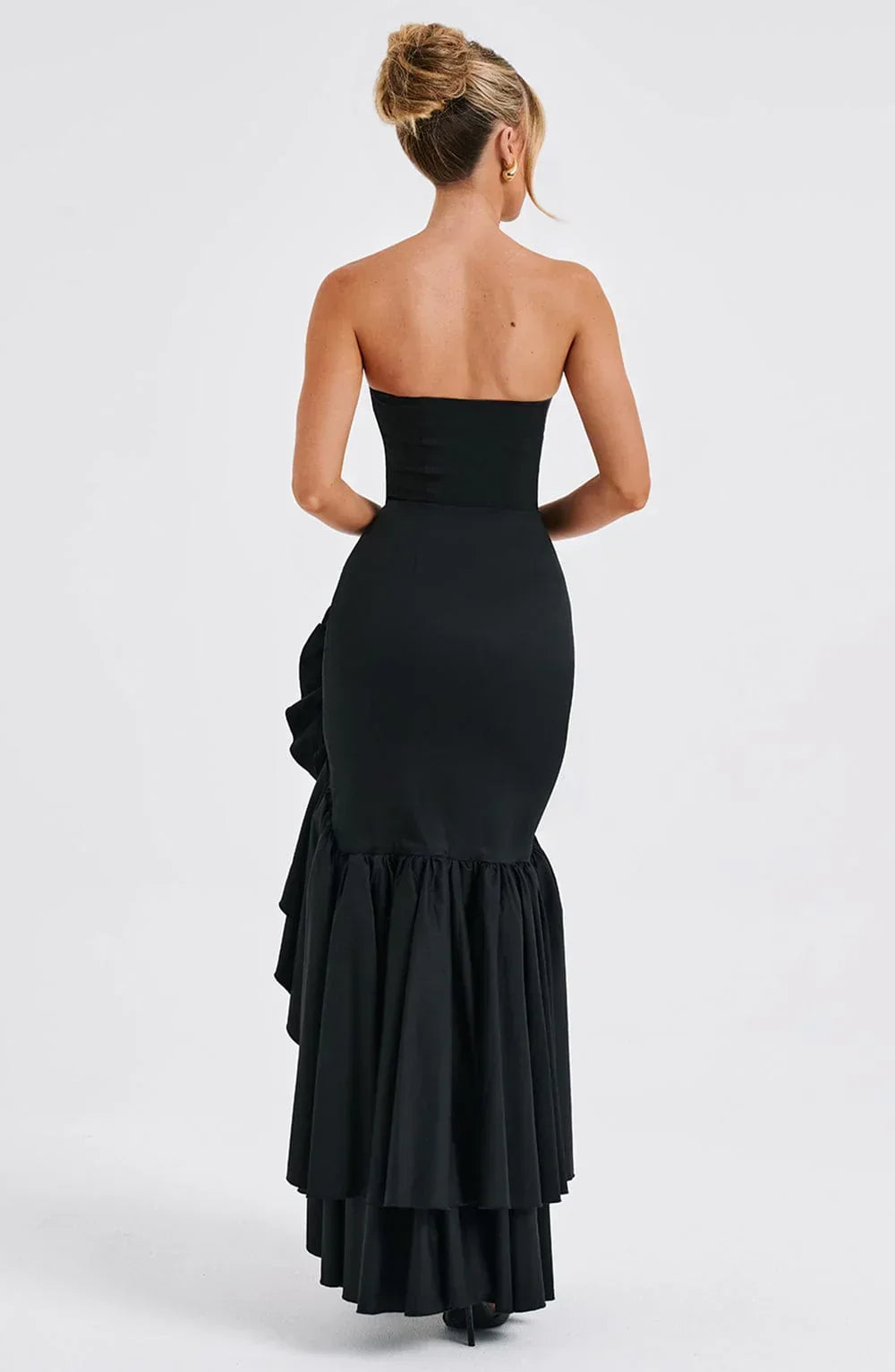 W&W Mode | Ärmelloses Maxikleid Mit Schlitz Und Rüschen Für Frauen