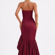 WW | Ärmelloses Maxikleid Mit Schlitz Und Rüschen Für Frauen