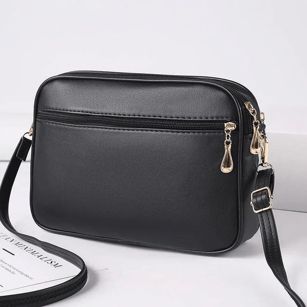 WW | Damen Schultertasche Mit Diamantmuster Und Reißverschluss