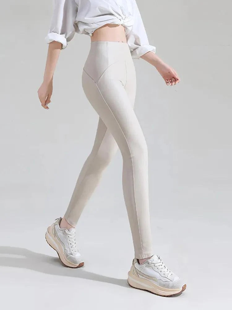 WW | Knöchellange Vegane Lederleggings
