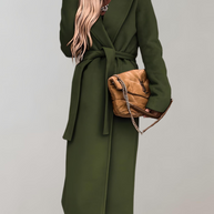 Lange Herbstjacke Für Damen Mit Jacke Mit Gürtel