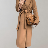 Lange Herbstjacke Für Damen Mit Jacke Mit Gürtel