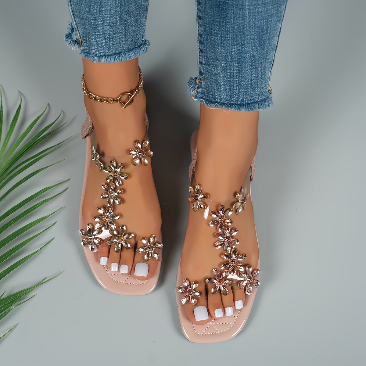 WW | Funkelnde Strass Sandalen