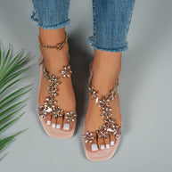 WW | Funkelnde Strass Sandalen