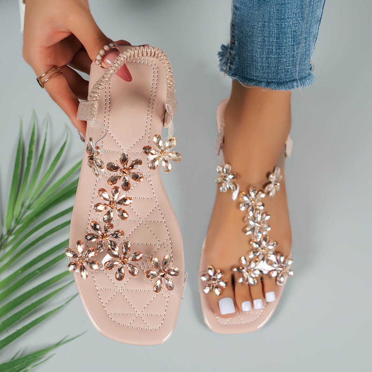 WW | Funkelnde Strass Sandalen