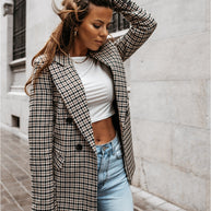 Karierter Blazer