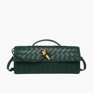 WW | Luxuriöse Gewebte Handtasche Mit Goldverschluss