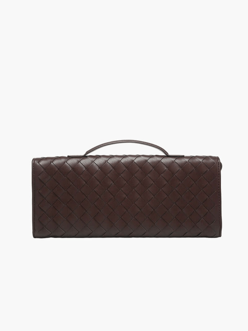 WW | Luxuriöse Gewebte Handtasche Mit Goldverschluss
