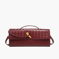 WW | Luxuriöse Gewebte Handtasche Mit Goldverschluss
