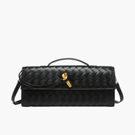 WW | Luxuriöse Gewebte Handtasche Mit Goldverschluss