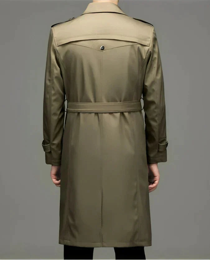 Herren-Trenchcoat mit stilvollem Kragen