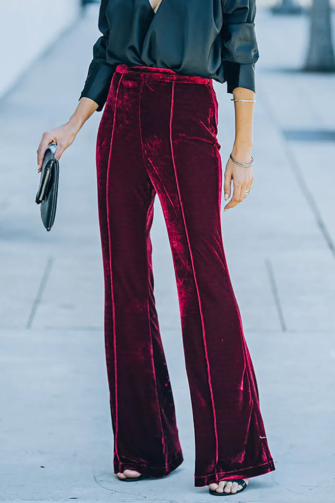 WW | Munter Velours Nahtlose Flare Hosen