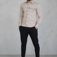 WW | Premium-Jacke mit Knopfverschluss für Herren | Stylische und bequeme Jacke