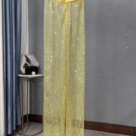 WW | Rhinestone Gerade Netz Weite Bein Slim Fit Schmeichelnde Mop Hosen