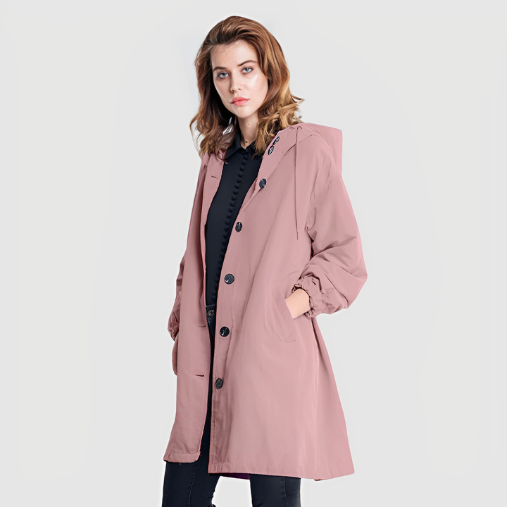 W&W Mode Wasserdichte Regenjacke Mit Kapuze Für Damen | Perfekt Für Outdoor-Aktivitäten