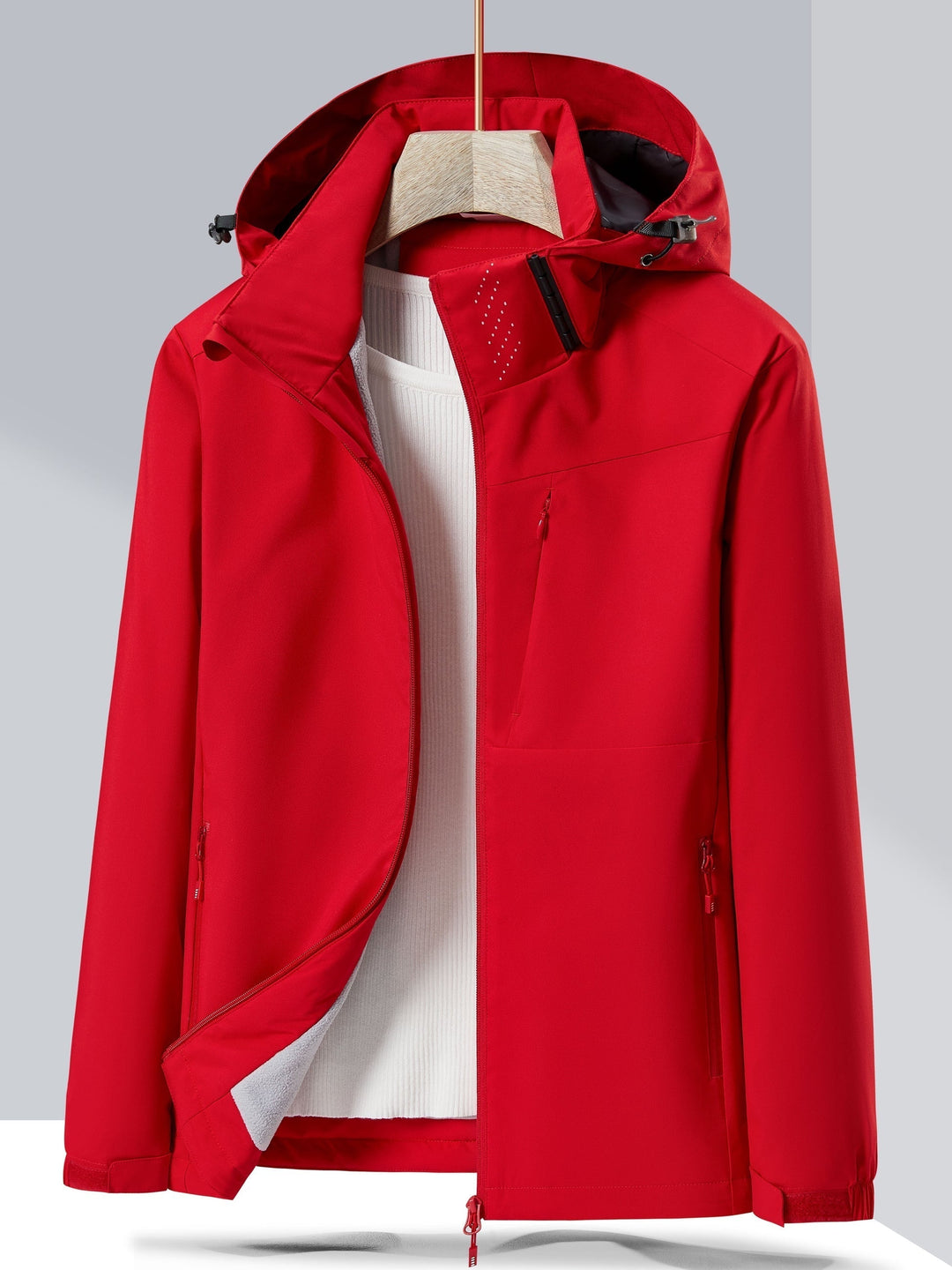 W&W Mode Wasserdichte Fleece-Winterjacke Mit Kapuze Für Damen | Perfekt Für Outdoor-Aktivitäten