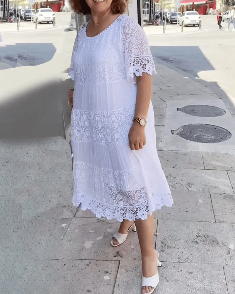 WW | Stilvolles Kleid Mit Feiner Spitzenverzierung