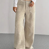 WW | Cordhose Mit Weitem Bein Für Frauen