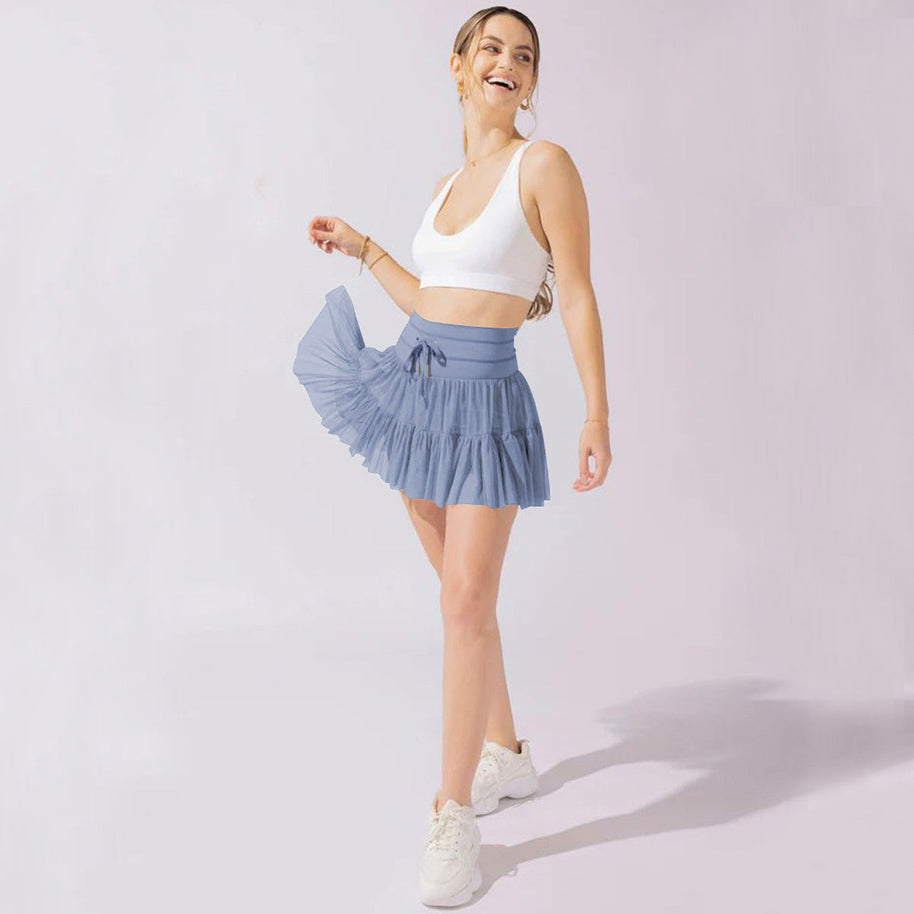 WW | Hohe Taille Minirock Mit Sicherheitsshorts