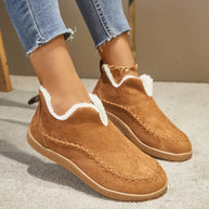 – Stiefeletten mit runder Zehenpartie und Fleecefutter