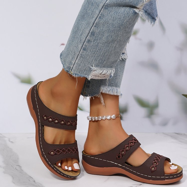 WW | Neue Einwort Hausschuhe Für Damen Mit Muffin Plattform