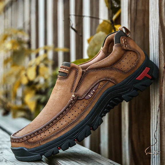 WW | Herren-Laufschuhe aus Leder, leicht, atmungsaktiv, Freizeitschuhe zum Hineinschlüpfen