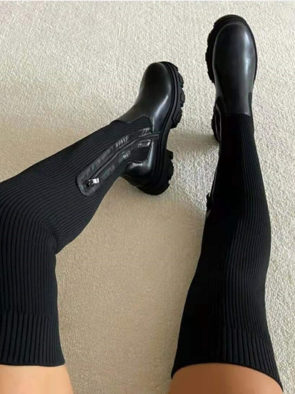 W&W Mode | Luxuriöse Overknee-Stiefel