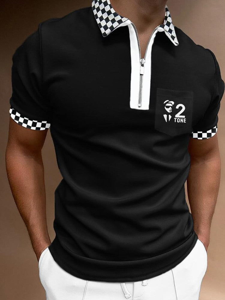 WW | Gestreiftes Polo Shirt Mit Kurzem Arm Und Kragen