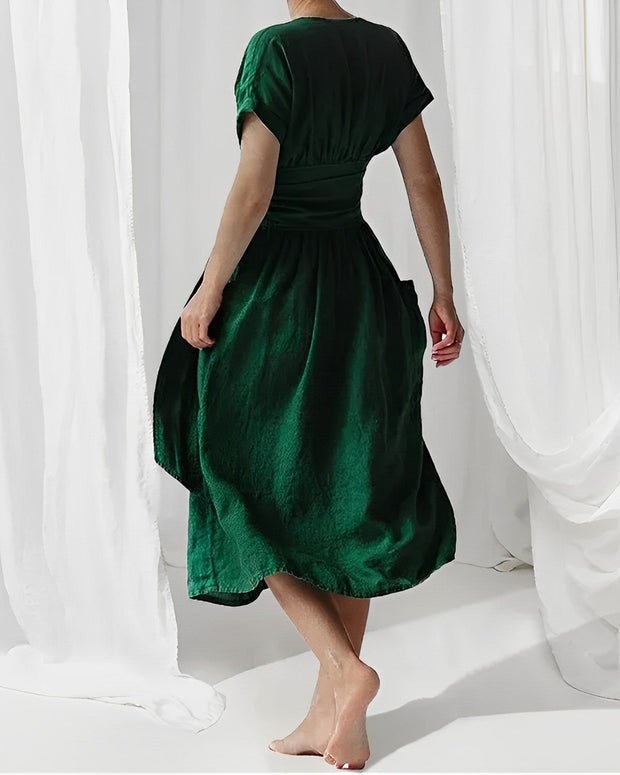 WW - Strickkleid mit Schnürung und Taschen