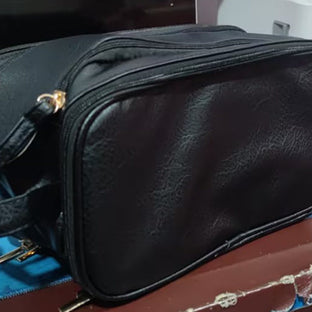 WW PU-Leder Kosmetiktasche mit U-förmigem Design