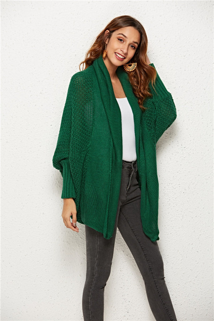 WW | Engel Flügel Offene Front Fledermausärmel Cardigan