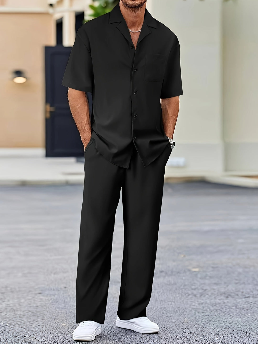 W&W Mode | Sommeroutfitsatz in Einfarbiger Farbe
