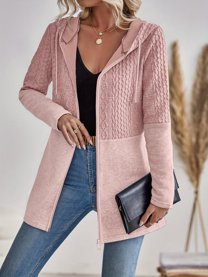 W&W Mode | Damen Kapuzen Sweatshirt mit Reißverschluss