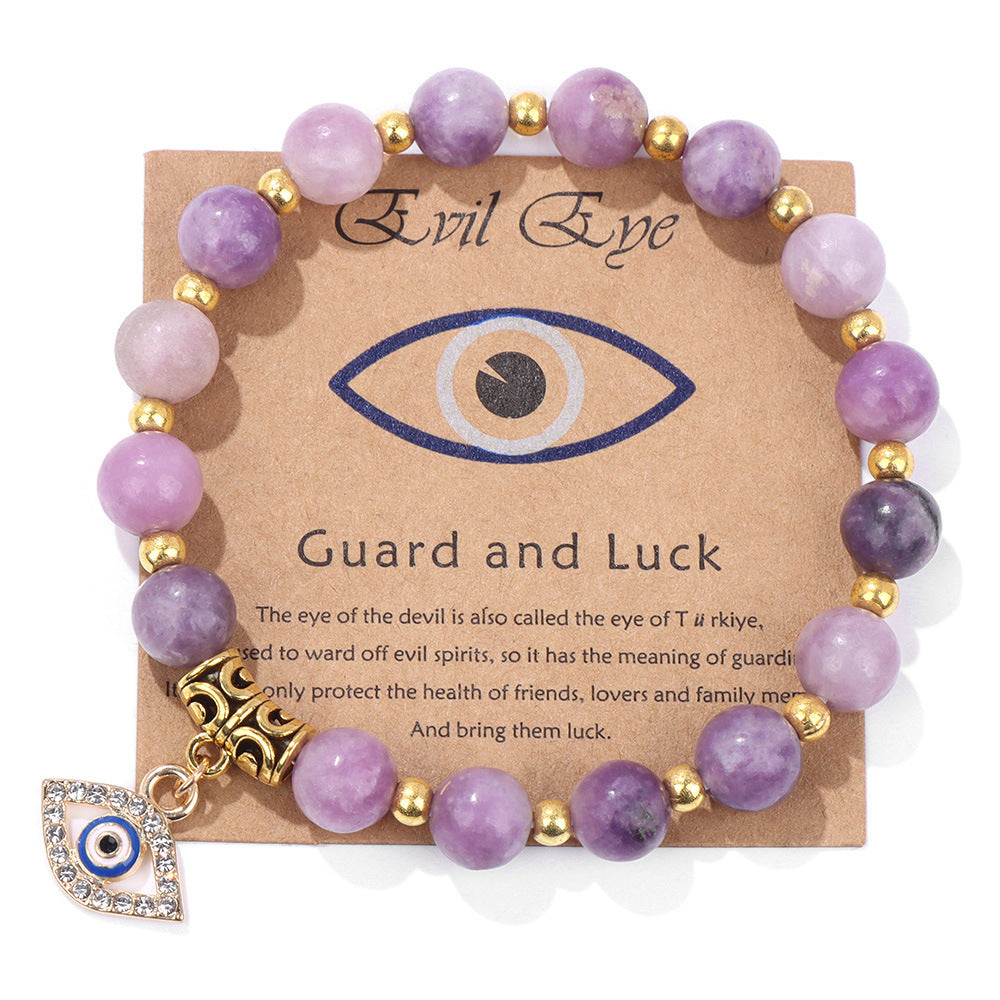Perlenarmband mit Blatt-, Herz- und Sternmotiven