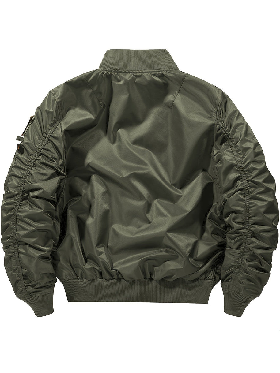 WW | Bomber Taktische Outdoorjacke Mit Stehkragen Für Herren - Perfekt für Outdoor-Aktivitäten
