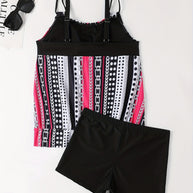 WW | Tankini-Set mit Streifen und Punkten