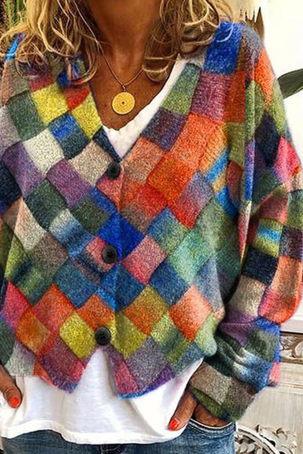 WW | Bedruckte Boho-Weste im Vintage-Stil