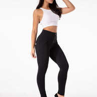 WW | Stramme Schwarze Leggings mit Hohem Bund