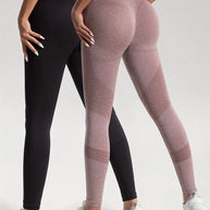 WW | 2 Stk. Sport Leggings für Yoga und Fitness Einfarbige Farbe mit Hohem Stretch.