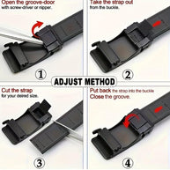 WW | Stilvoller Echtes Leder Rindsleder Gürtel