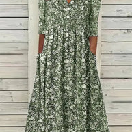 WW | Wunderschönes Maxi-Kleid mit Falten