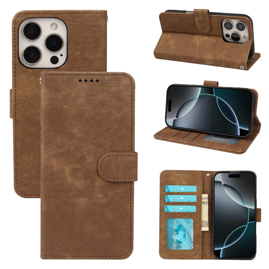 W&W | Apple kleine runde Schnalle Flip Handyhülle