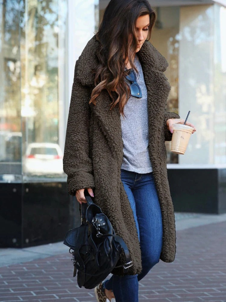 WW | Flauschige Teddyjacke Damen Winter