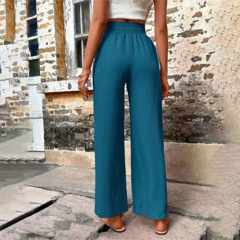 W&W Mode | Farbige Luftige Sommerhosen Damen Mit Weitem Bein Für Frauen